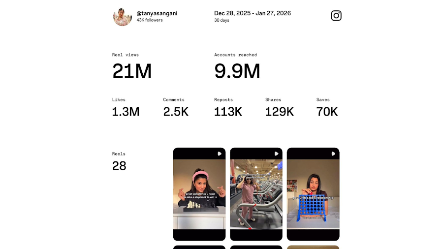 Instagram Stats growth stats